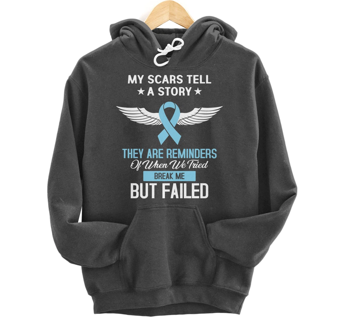 Prostate Cancer Fight Cancer Ribbon Pullover Hoodie