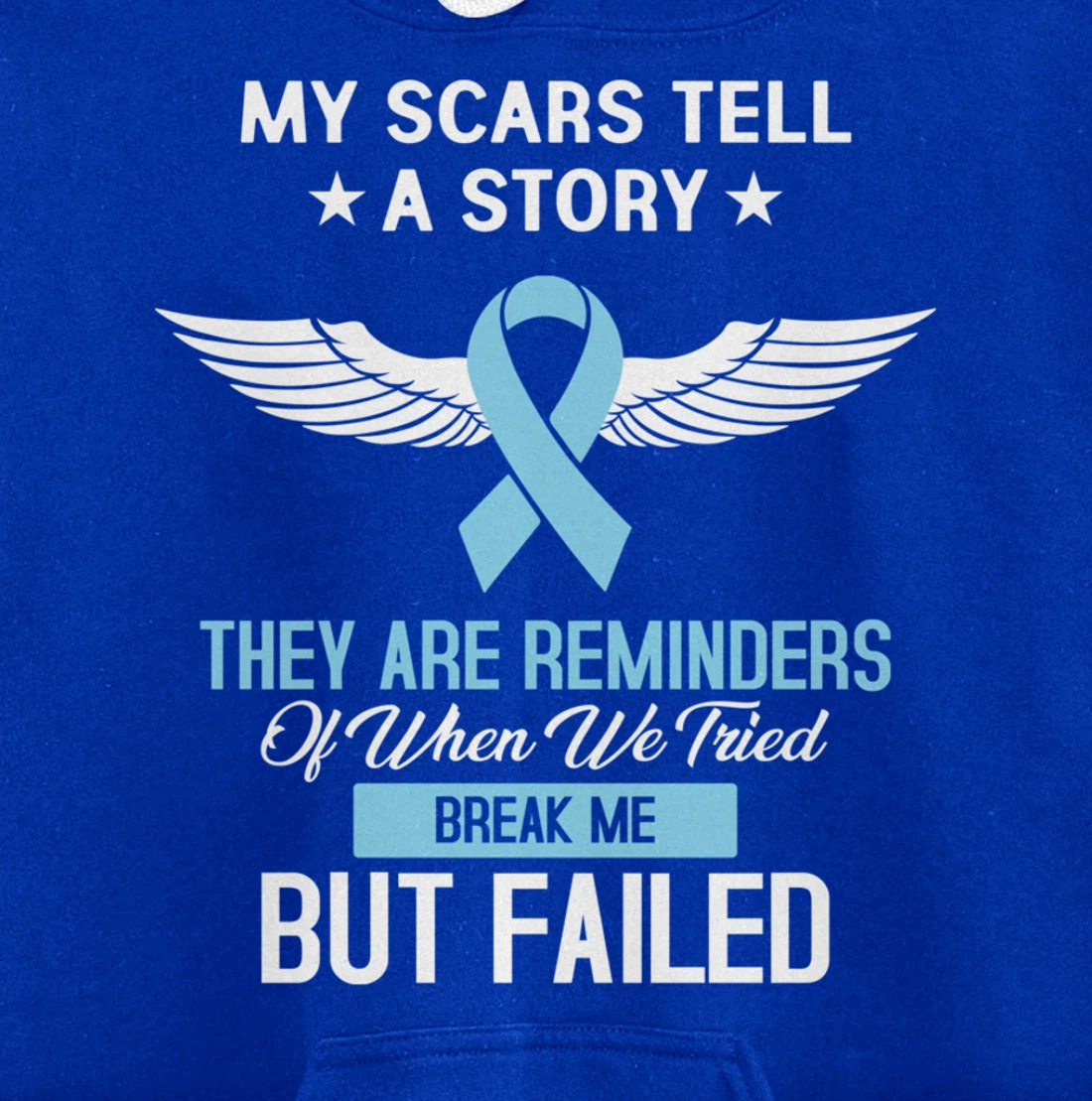 Prostate Cancer Fight Cancer Ribbon Pullover Hoodie