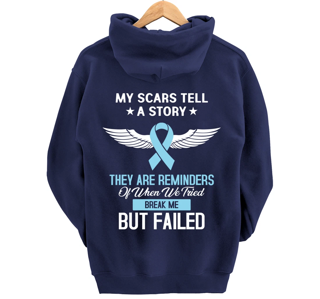 Prostate Cancer Fight Cancer Ribbon Pullover Hoodie