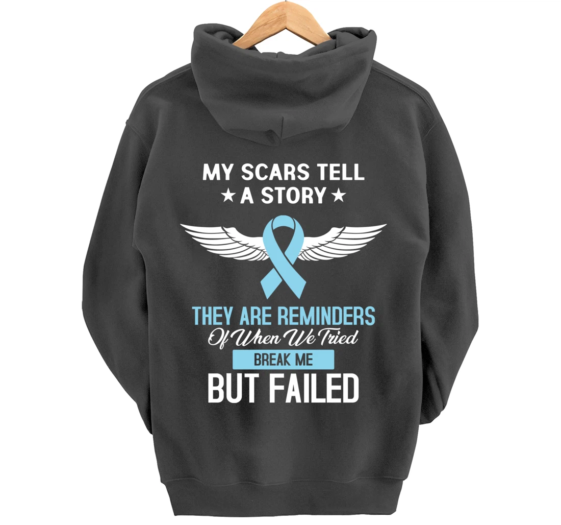 Prostate Cancer Fight Cancer Ribbon Pullover Hoodie