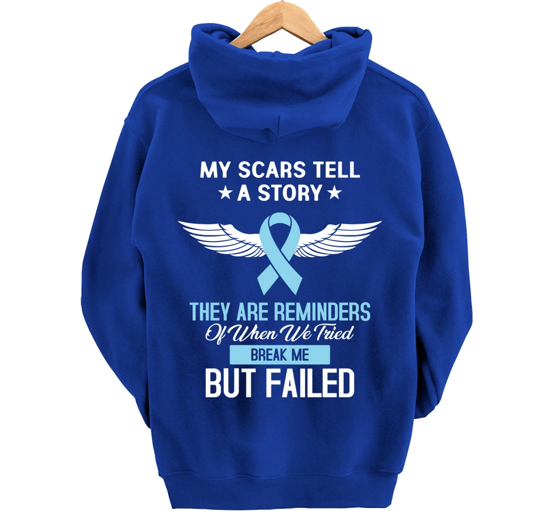 Prostate Cancer Fight Cancer Ribbon Pullover Hoodie