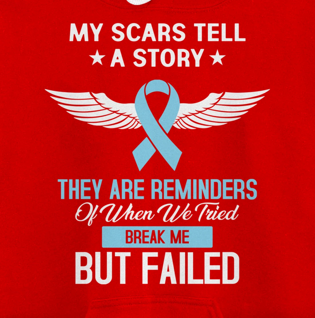 Prostate Cancer Fight Cancer Ribbon Pullover Hoodie