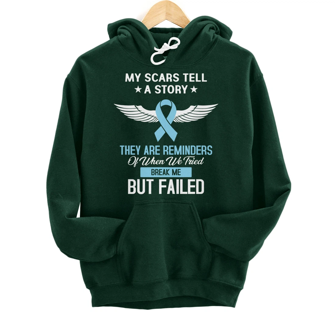 Prostate Cancer Fight Cancer Ribbon Pullover Hoodie