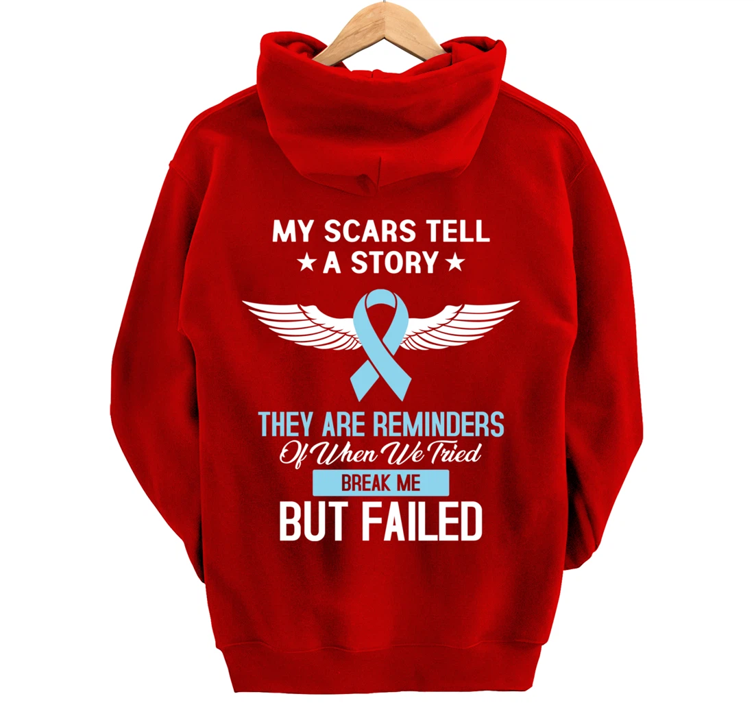 Prostate Cancer Fight Cancer Ribbon Pullover Hoodie
