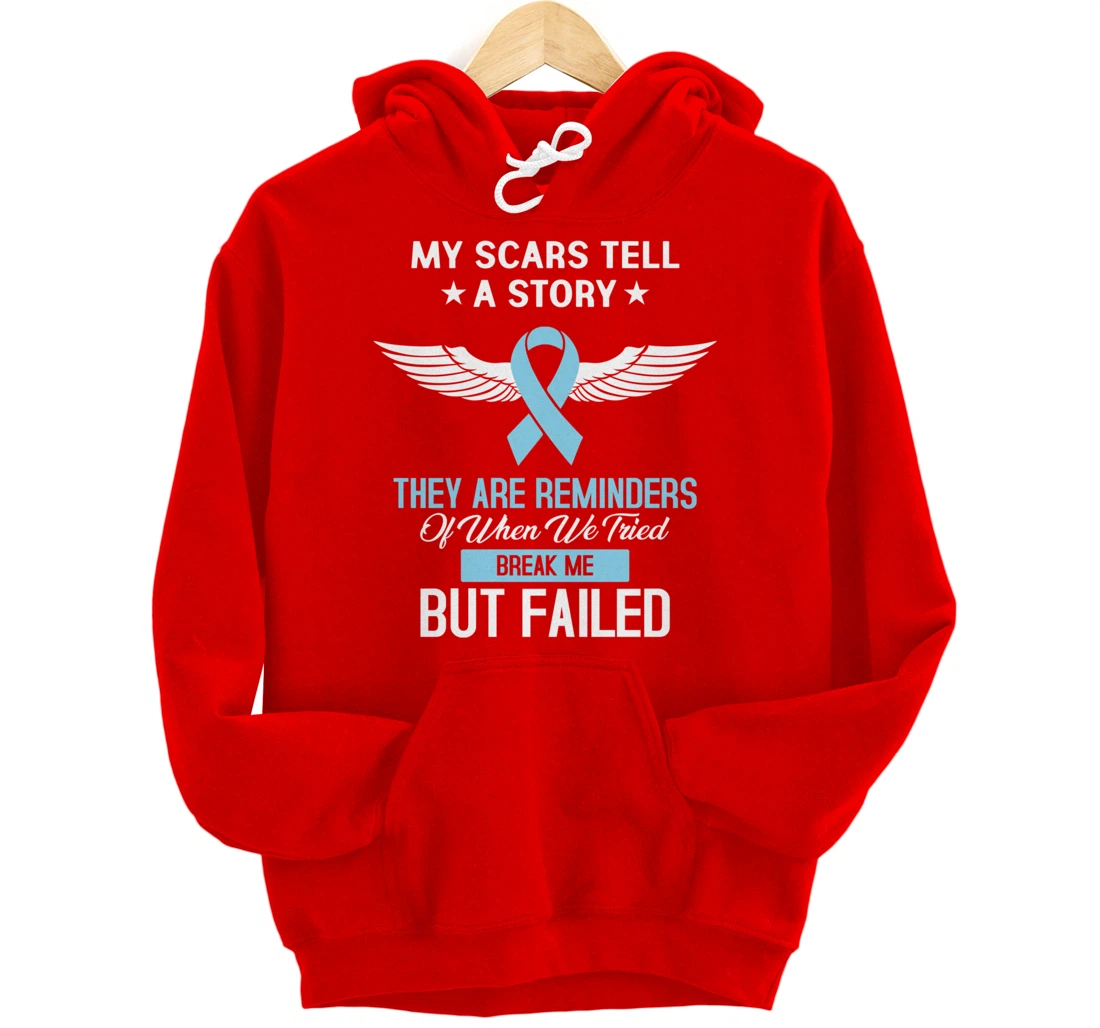 Prostate Cancer Fight Cancer Ribbon Pullover Hoodie