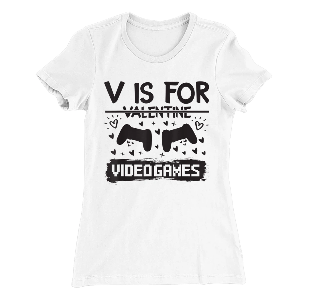 Womens Valentine's Day Video Gaming Quote Gamer Pun Text Design T-Shirt, Kid T-Shirt and Women T-Shirt