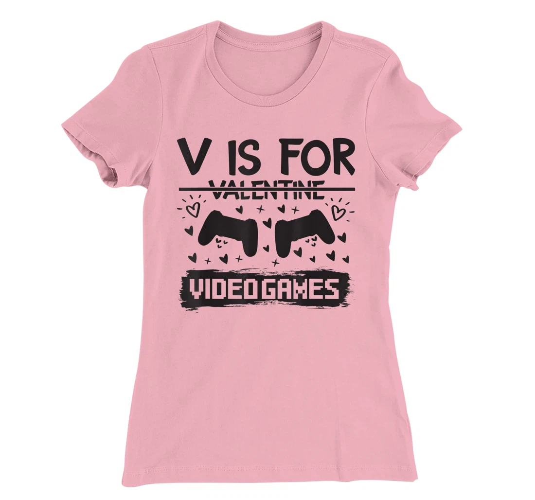 Womens Valentine's Day Video Gaming Quote Gamer Pun Text Design T-Shirt, Kid T-Shirt and Women T-Shirt