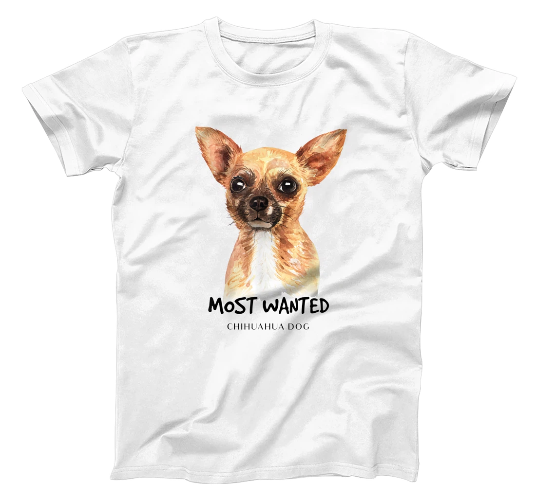 Chihuahua Most Wanted Watercolor T-Shirt, Kid T-Shirt and Women T-Shirt