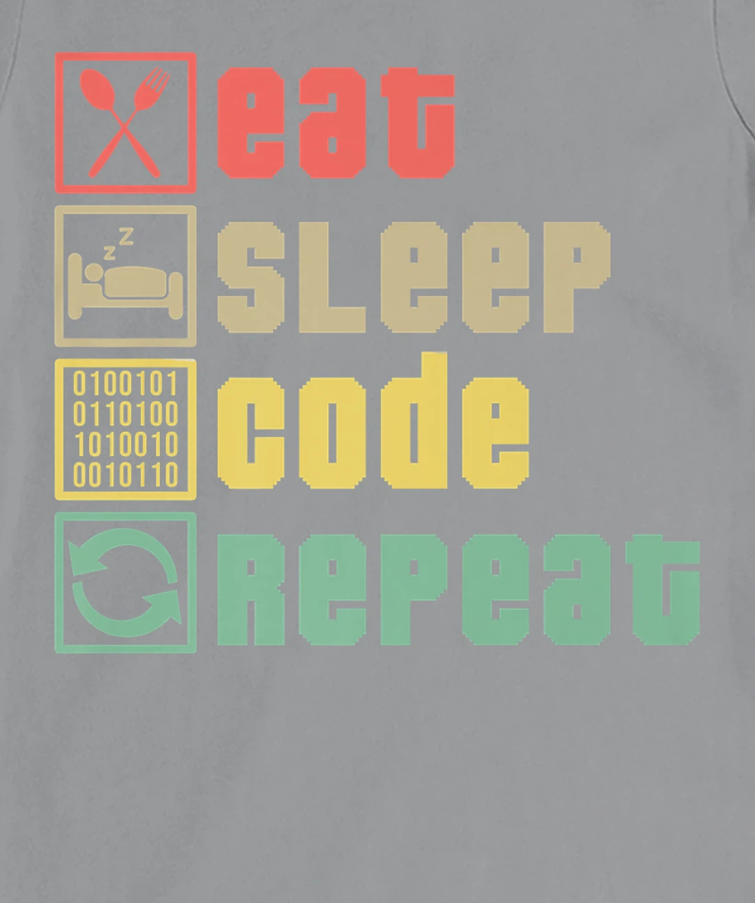 Womens Eat Sleep Code Repeat Coder Programmer Software Developer T-Shirt, Women T-Shirt