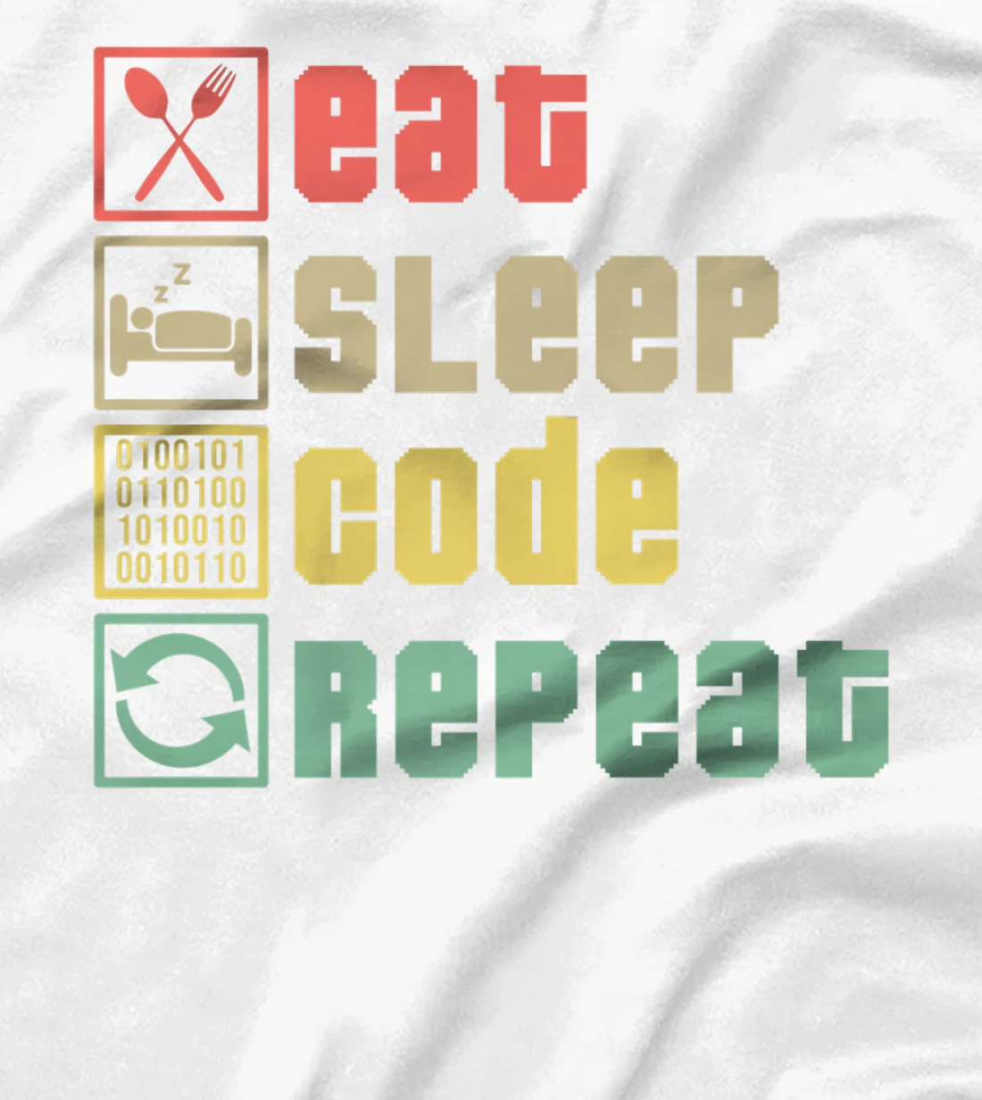 Womens Eat Sleep Code Repeat Coder Programmer Software Developer T-Shirt, Women T-Shirt