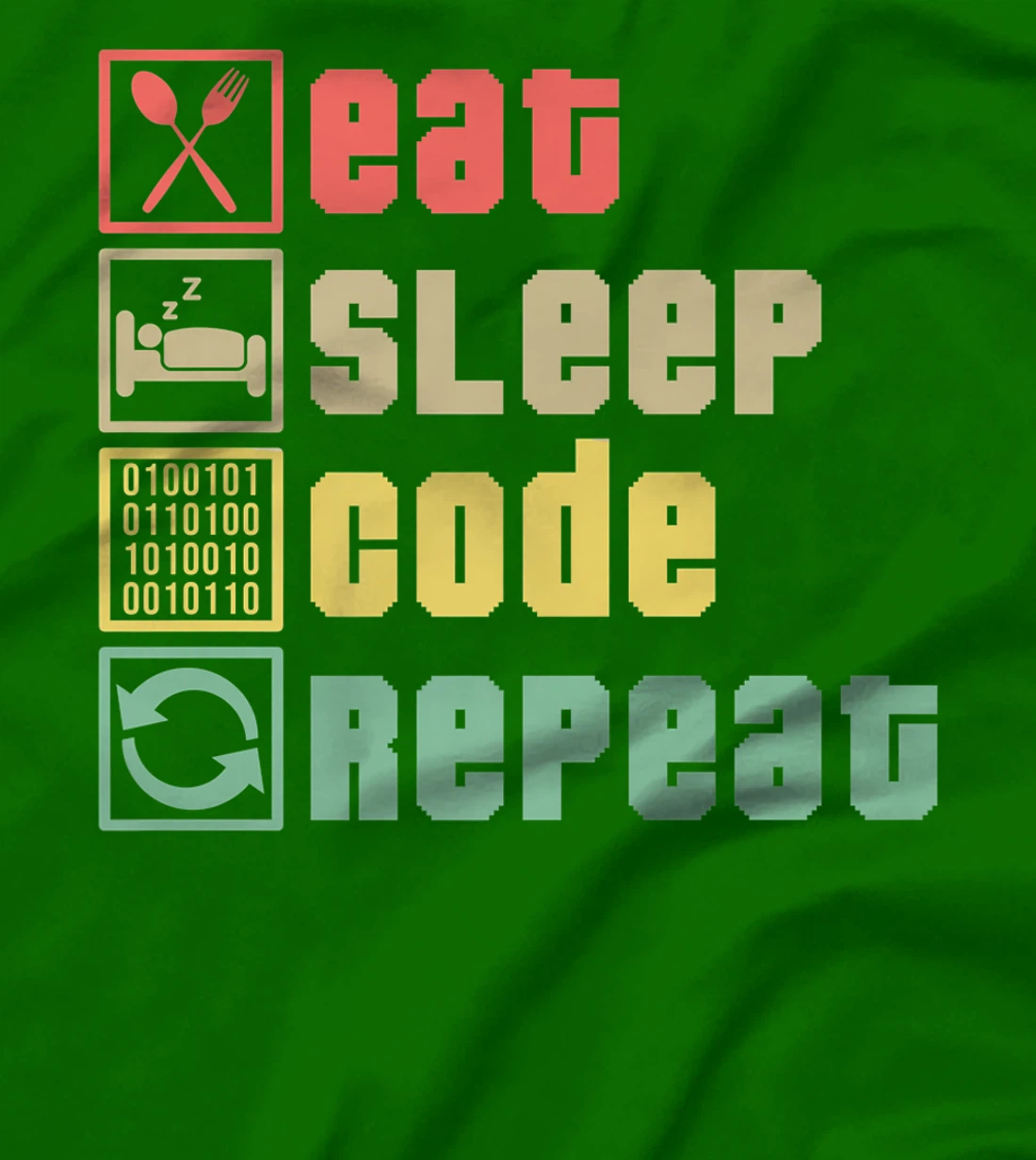 Womens Eat Sleep Code Repeat Coder Programmer Software Developer T-Shirt, Women T-Shirt