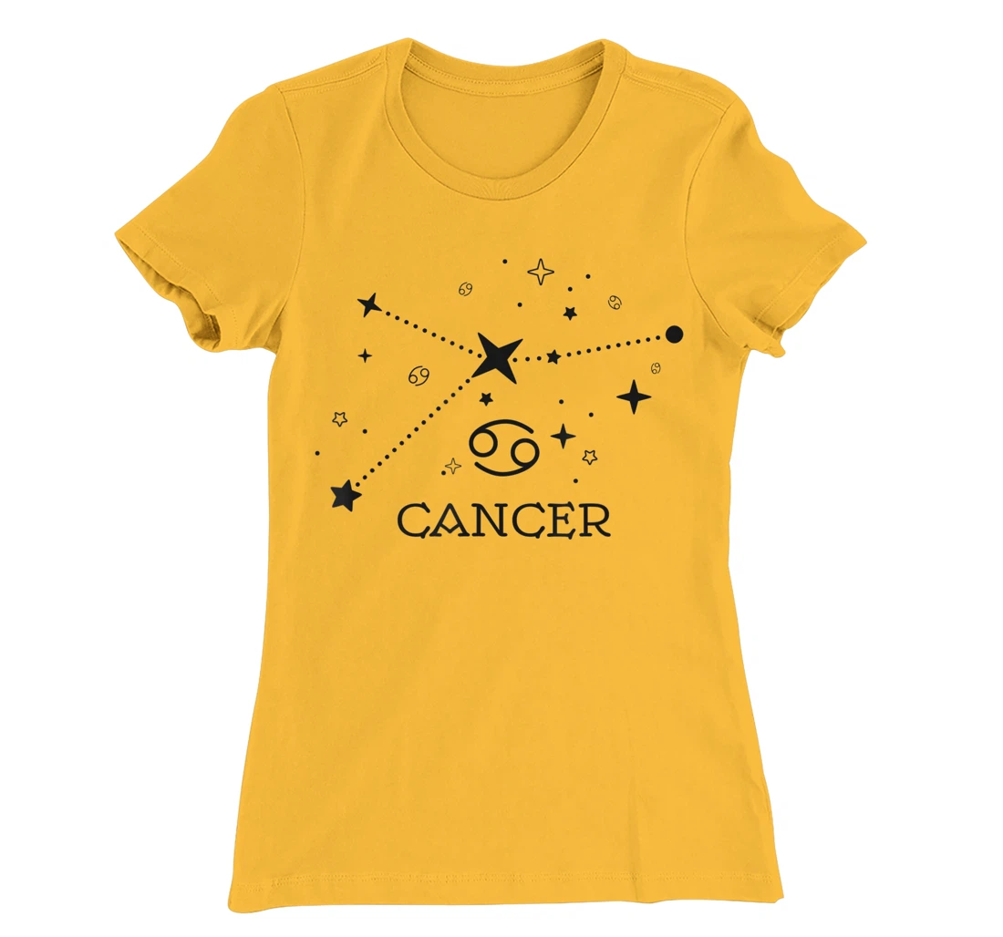 Cancer Zodiac signs Astrology moon star line Cancer zodiac T-Shirt, Kid T-Shirt and Women T-Shirt