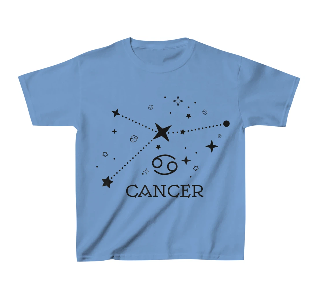 Cancer Zodiac signs Astrology moon star line Cancer zodiac T-Shirt, Kid T-Shirt and Women T-Shirt