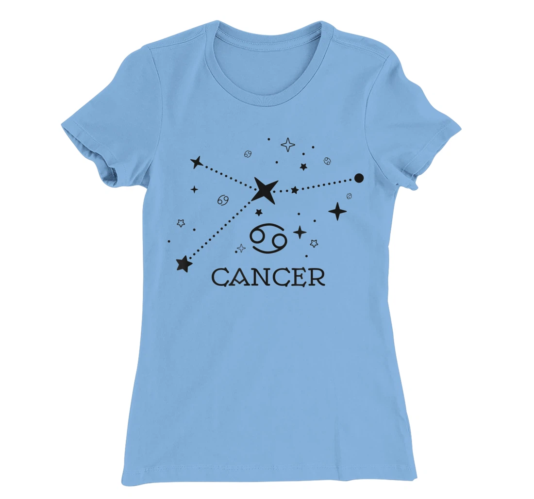 Cancer Zodiac signs Astrology moon star line Cancer zodiac T-Shirt, Kid T-Shirt and Women T-Shirt