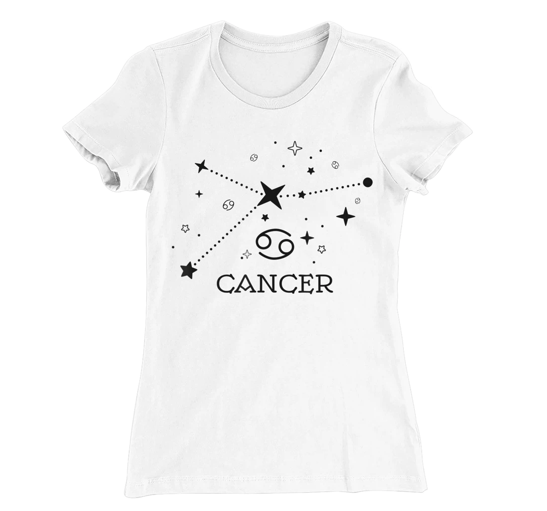 Cancer Zodiac signs Astrology moon star line Cancer zodiac T-Shirt, Kid T-Shirt and Women T-Shirt