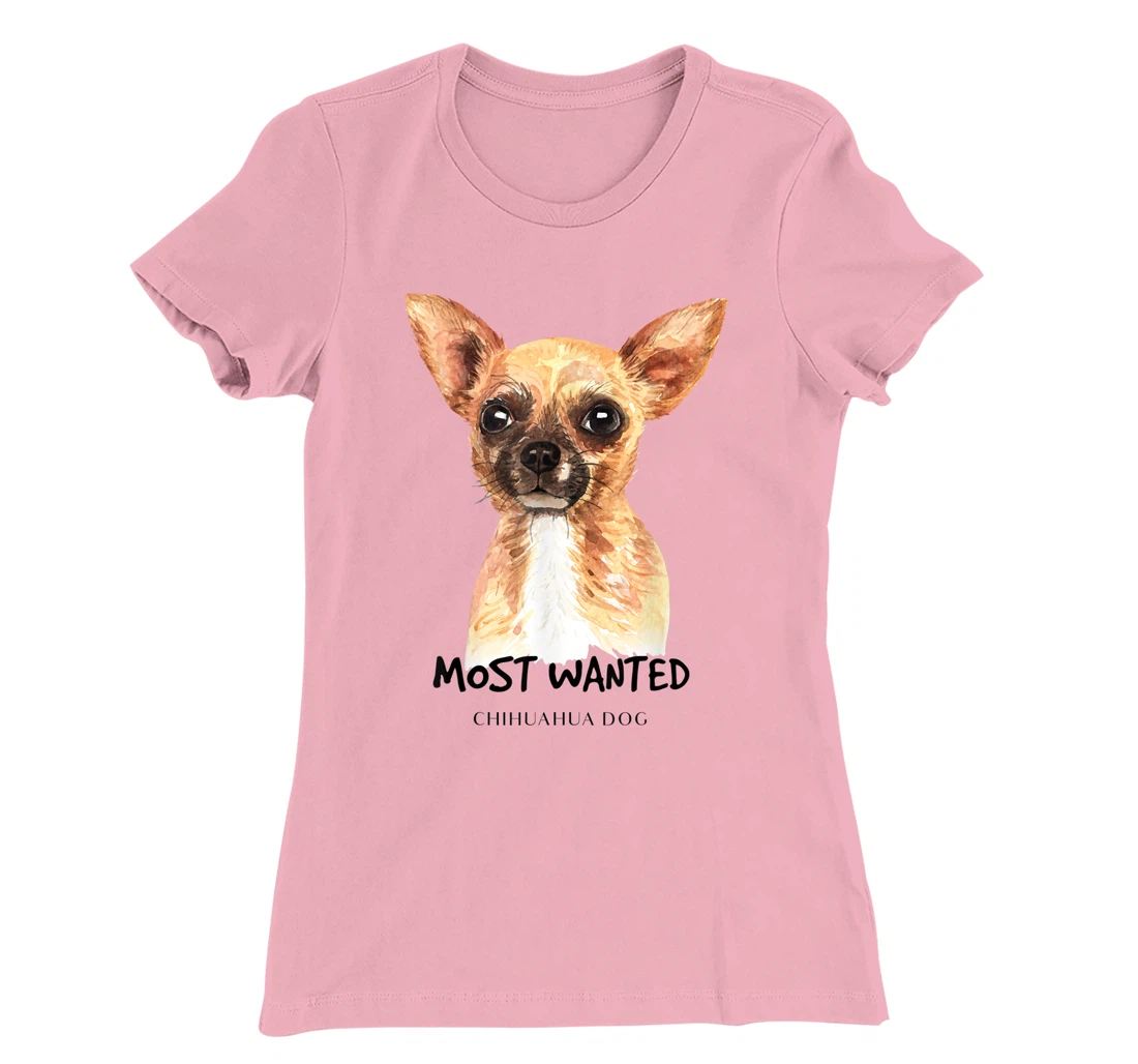 Chihuahua Most Wanted Watercolor T-Shirt, Kid T-Shirt and Women T-Shirt