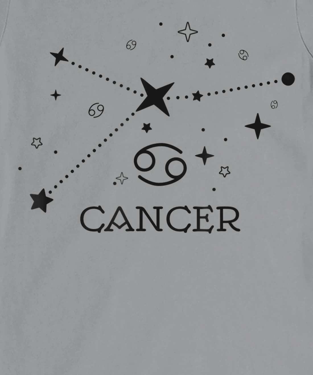 Cancer Zodiac signs Astrology moon star line Cancer zodiac T-Shirt, Kid T-Shirt and Women T-Shirt