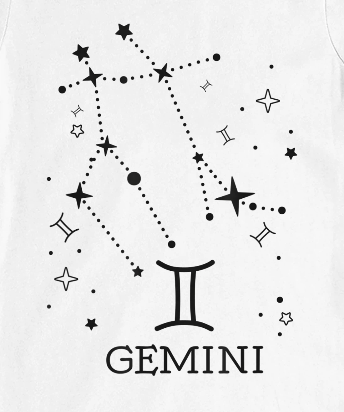 Gemini Zodiac signs Star moon Astrology horoscope Gemini T-Shirt, Kid T-Shirt and Women T-Shirt