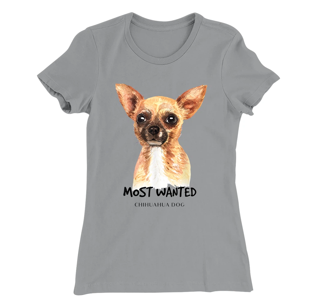 Chihuahua Most Wanted Watercolor T-Shirt, Kid T-Shirt and Women T-Shirt