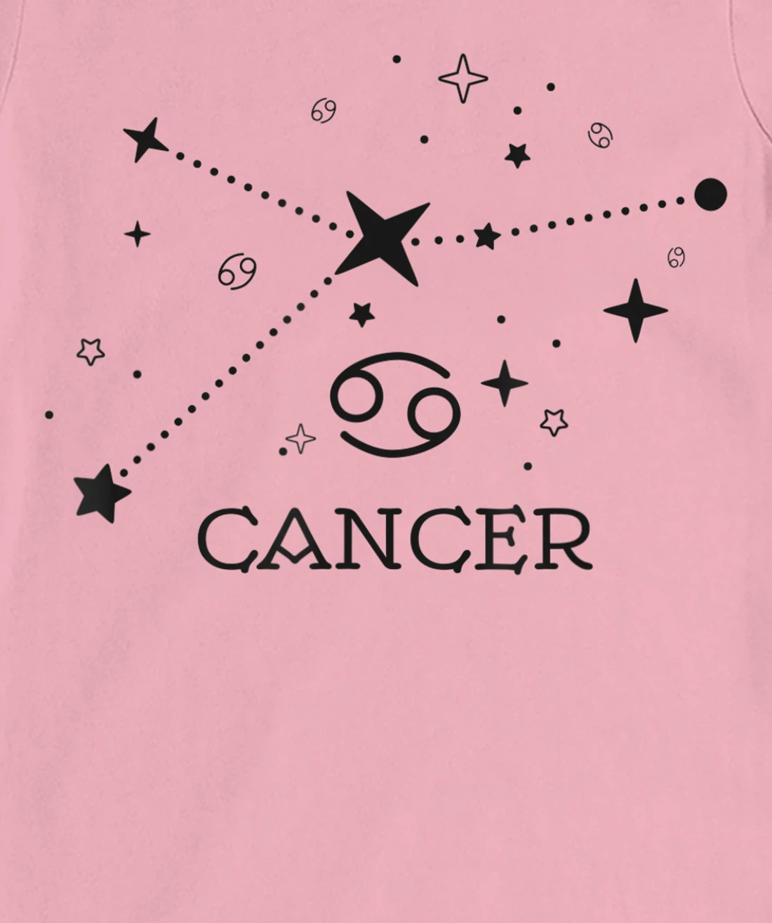 Cancer Zodiac signs Astrology moon star line Cancer zodiac T-Shirt, Kid T-Shirt and Women T-Shirt