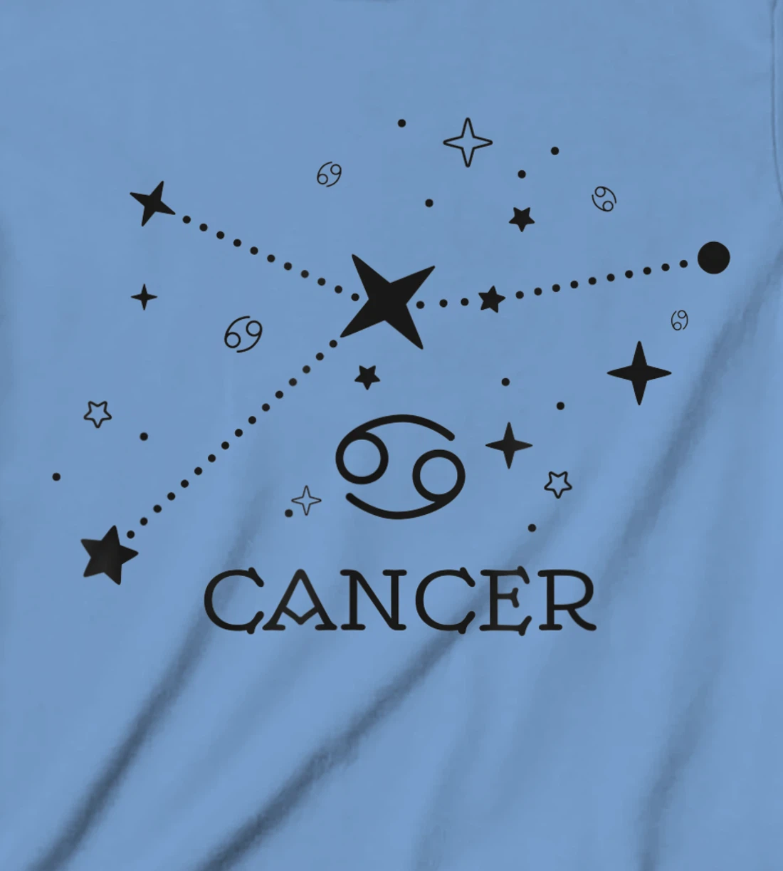 Cancer Zodiac signs Astrology moon star line Cancer zodiac T-Shirt, Kid T-Shirt and Women T-Shirt
