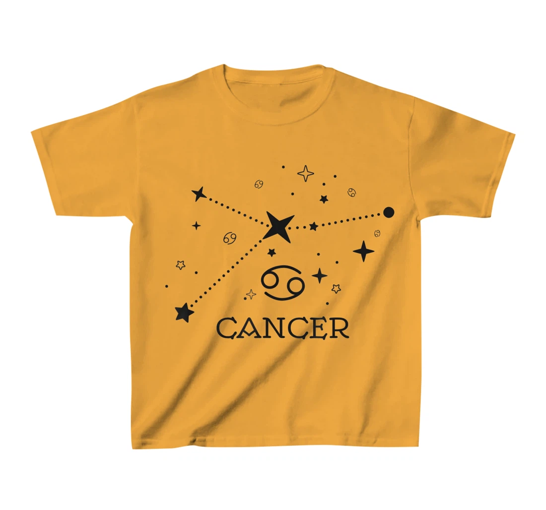 Cancer Zodiac signs Astrology moon star line Cancer zodiac T-Shirt, Kid T-Shirt and Women T-Shirt