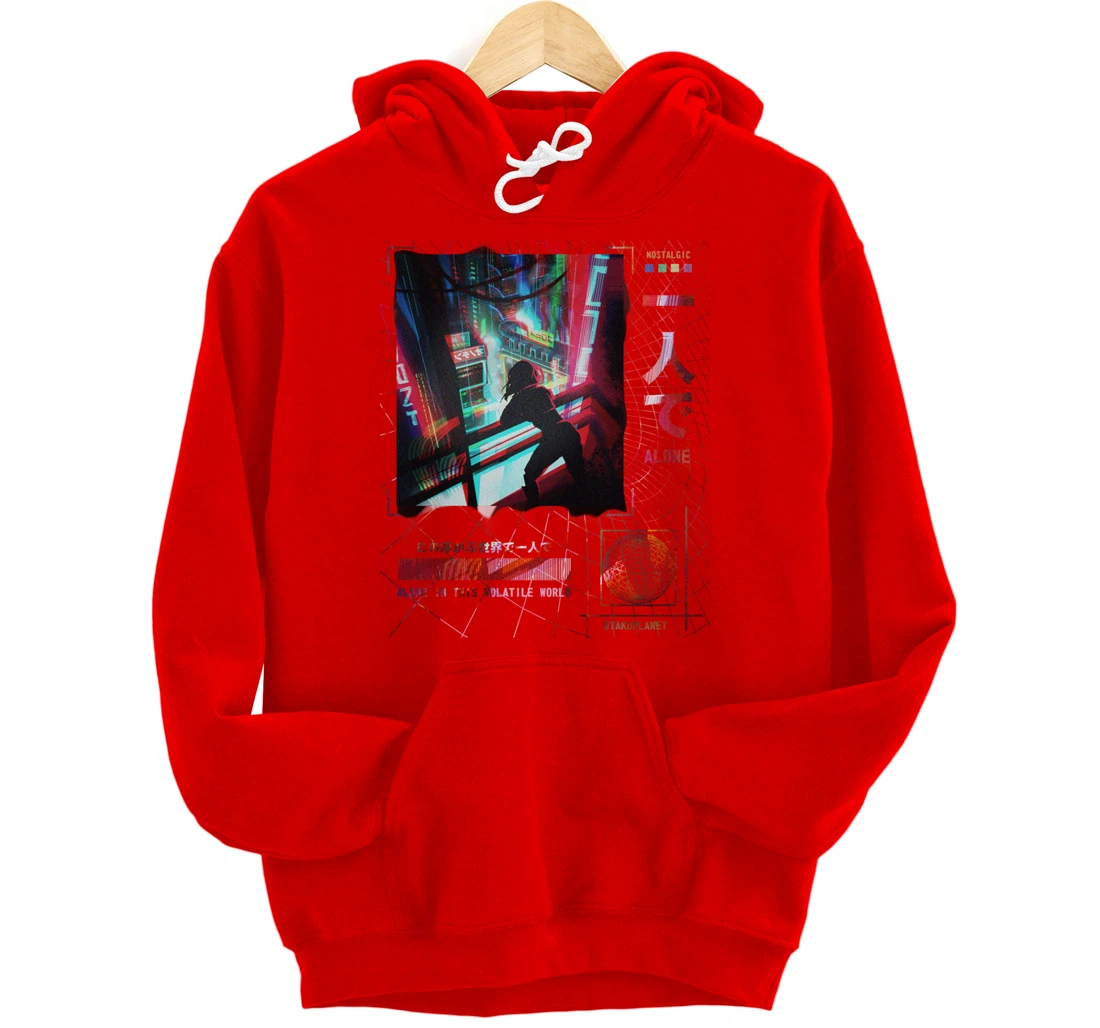 Japanese indie alt aesthetic Grunge vaporwave Anime Pullover Hoodie