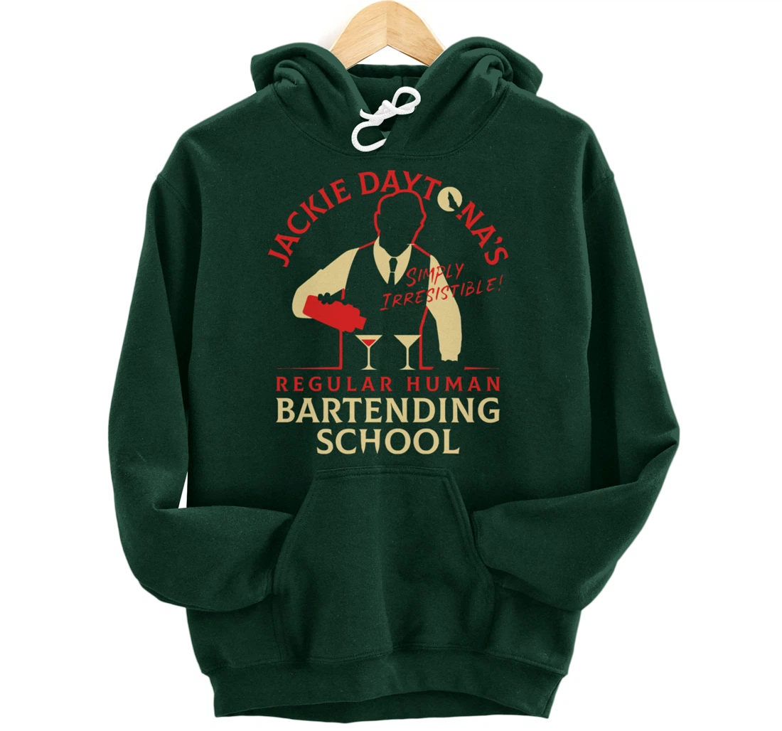 Regular Human Bartending School Funny Gift For Bartender Pullover Hoodie