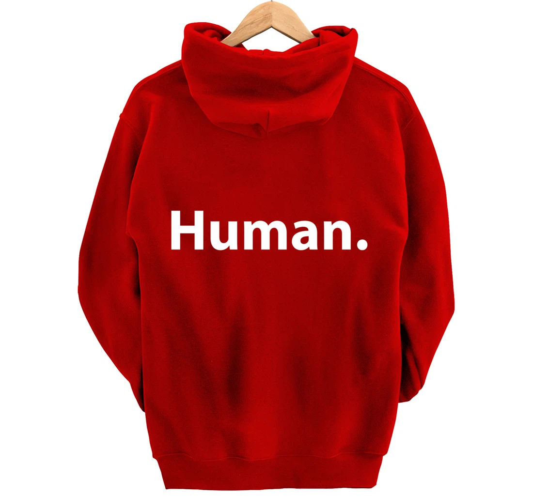 Human - Classic Text Pullover Hoodie