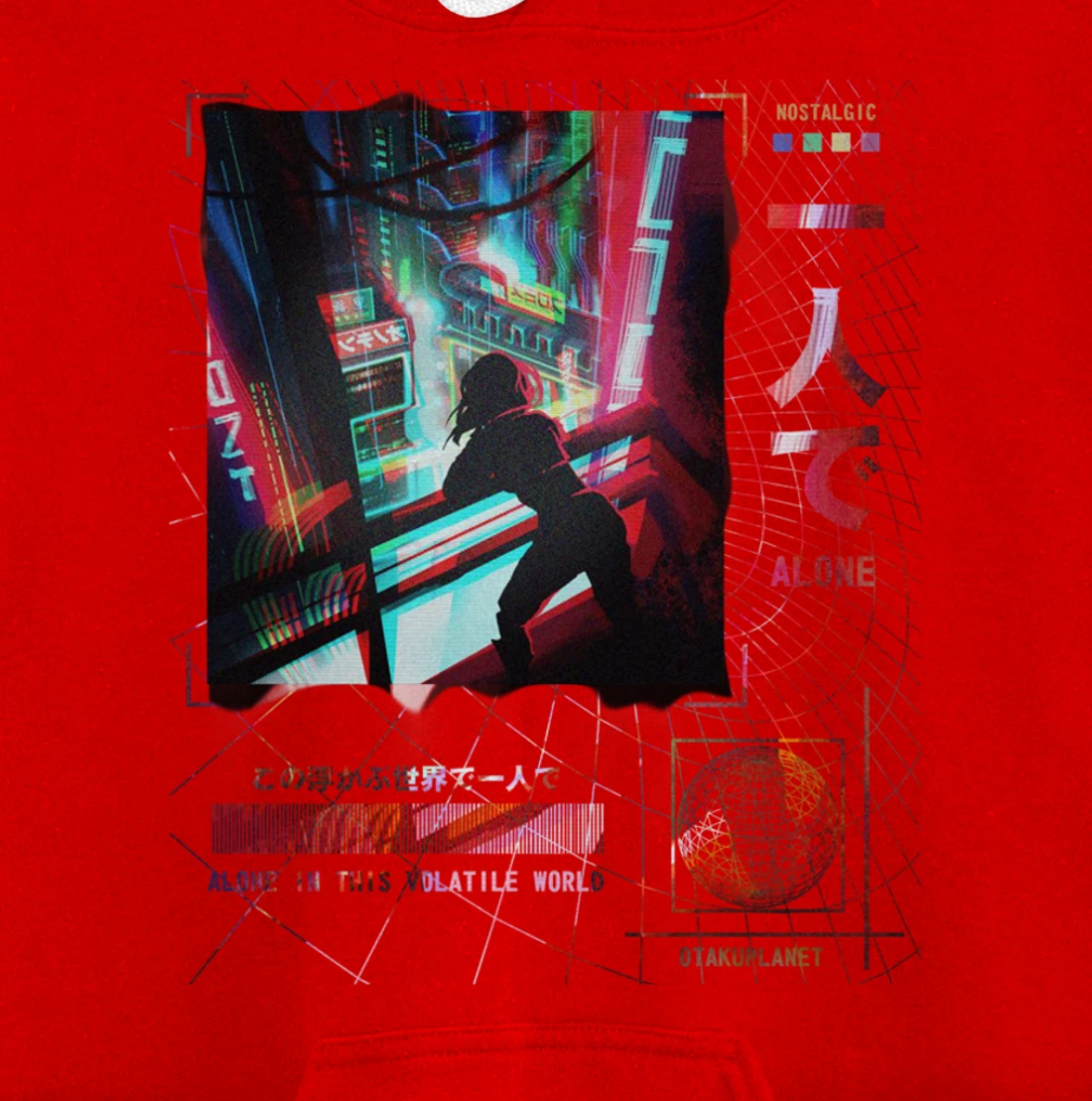 Japanese indie alt aesthetic Grunge vaporwave Anime Pullover Hoodie