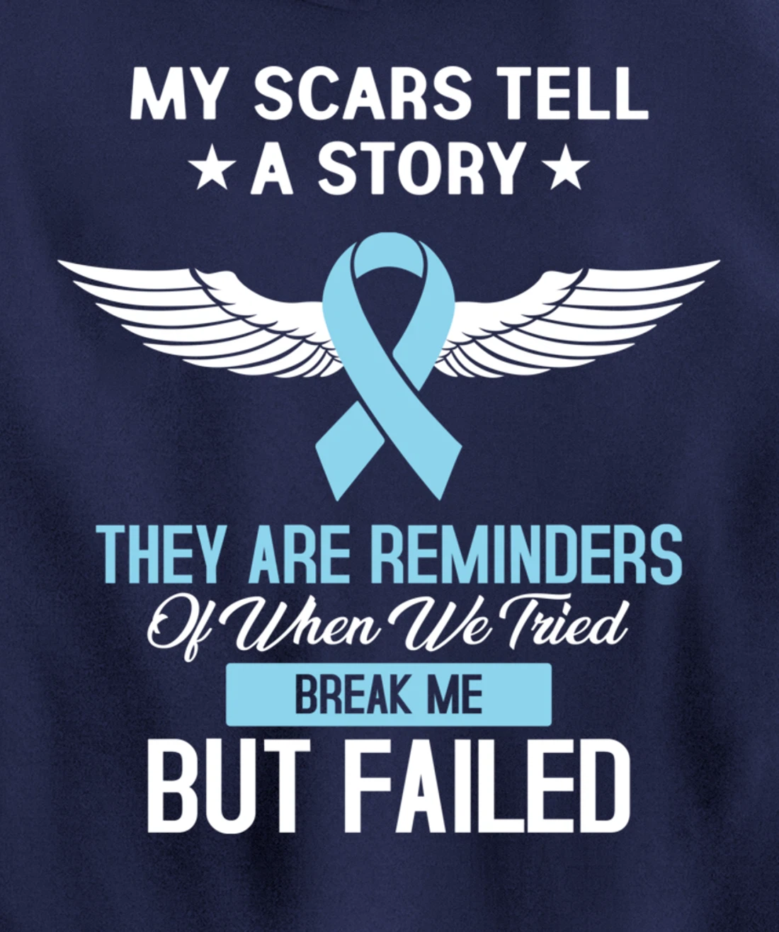 Prostate Cancer Fight Cancer Ribbon Pullover Hoodie