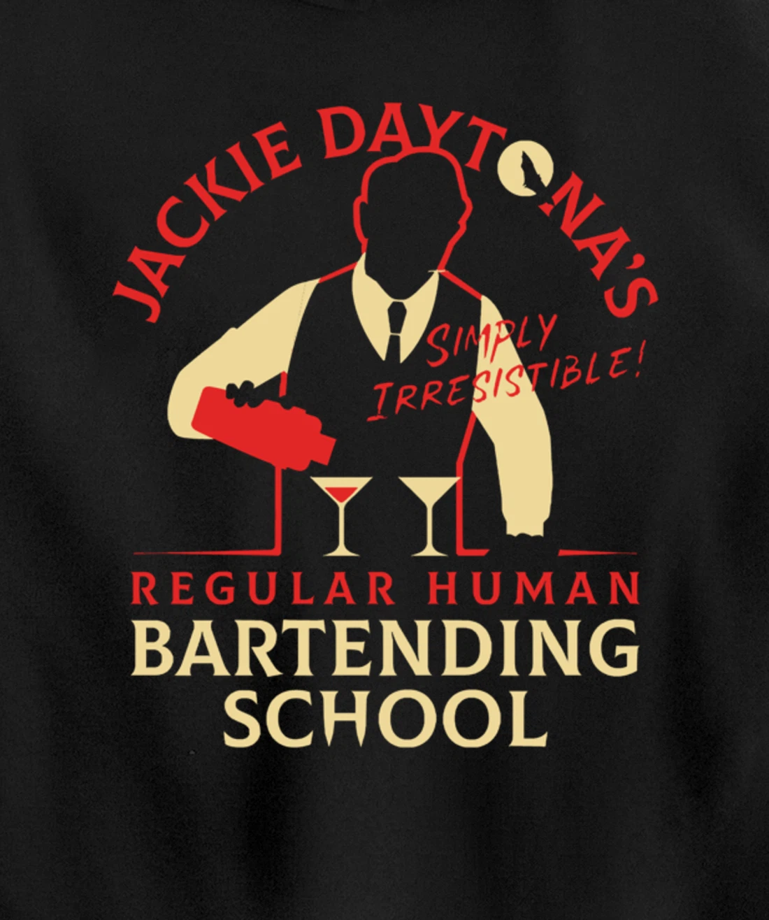 Regular Human Bartending School Funny Gift For Bartender Pullover Hoodie