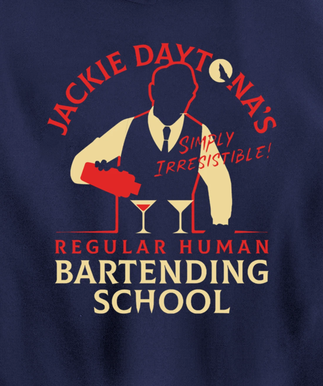 Regular Human Bartending School Funny Gift For Bartender Pullover Hoodie