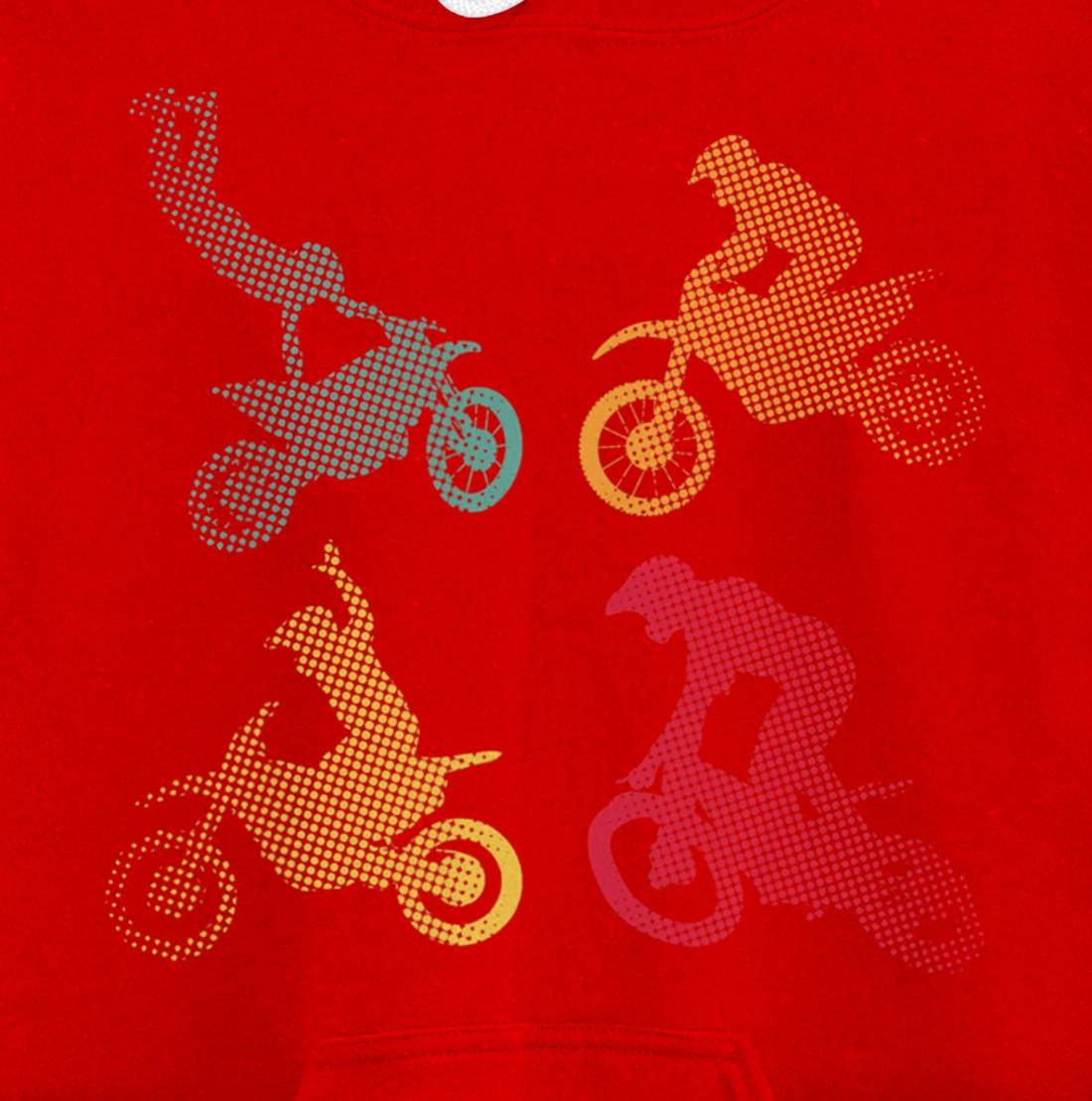 Motocross Motorcycle Bike Biker Racing Race Retro Gift Pullover Hoodie