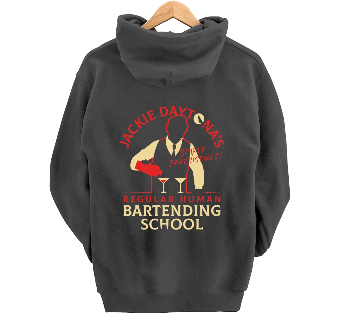 Regular Human Bartending School Funny Gift For Bartender Pullover Hoodie