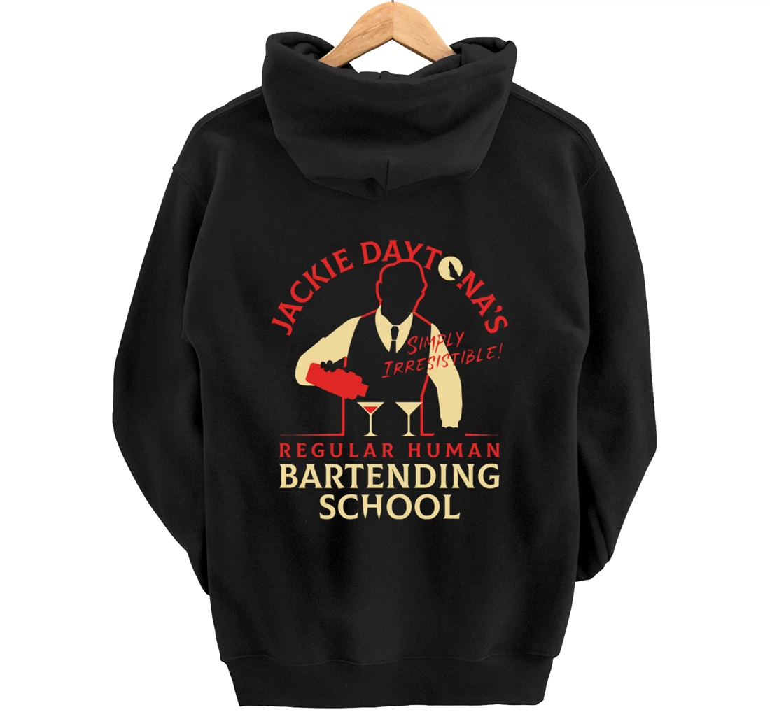 Regular Human Bartending School Funny Gift For Bartender Pullover Hoodie