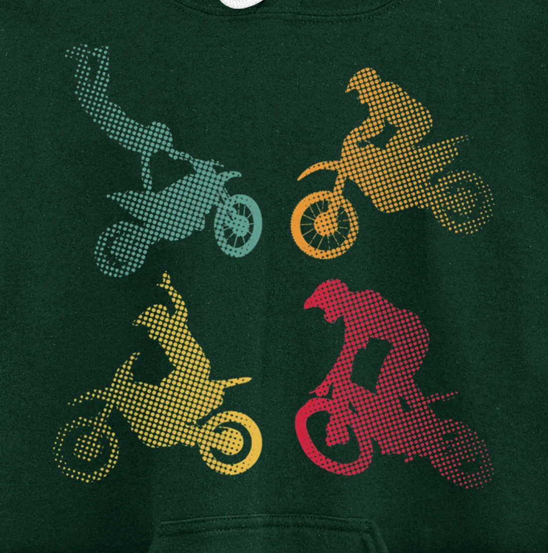 Motocross Motorcycle Bike Biker Racing Race Retro Gift Pullover Hoodie