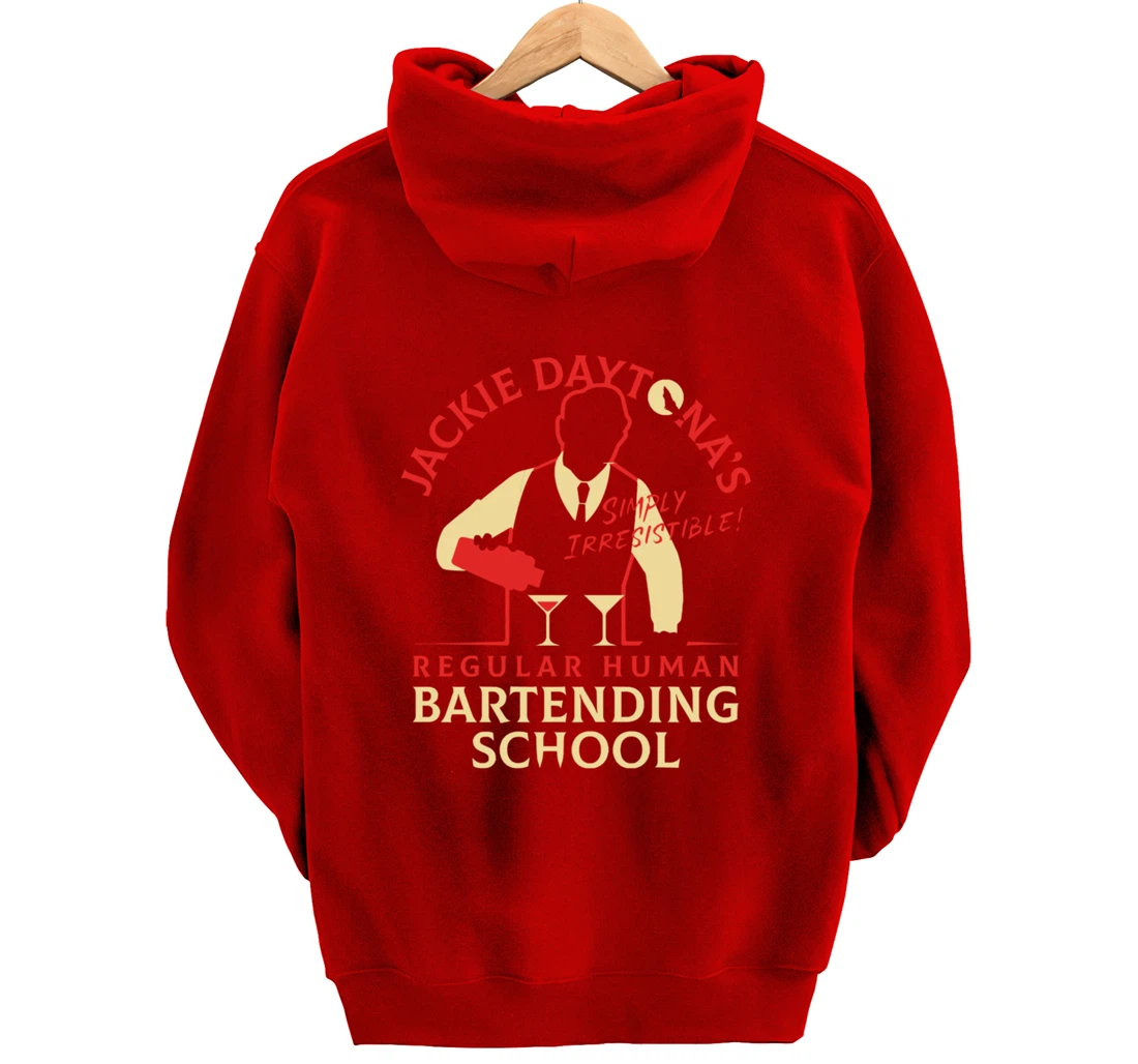 Regular Human Bartending School Funny Gift For Bartender Pullover Hoodie