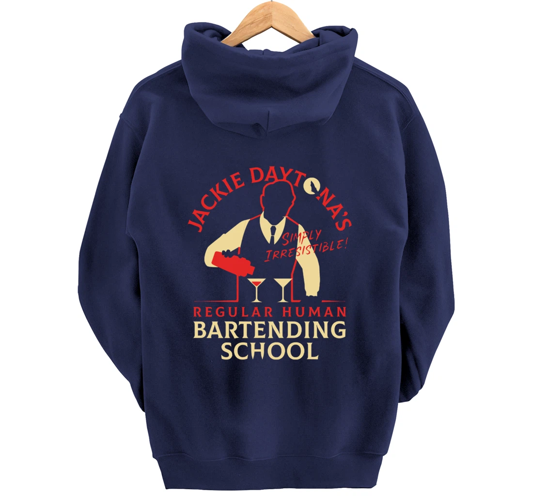 Regular Human Bartending School Funny Gift For Bartender Pullover Hoodie