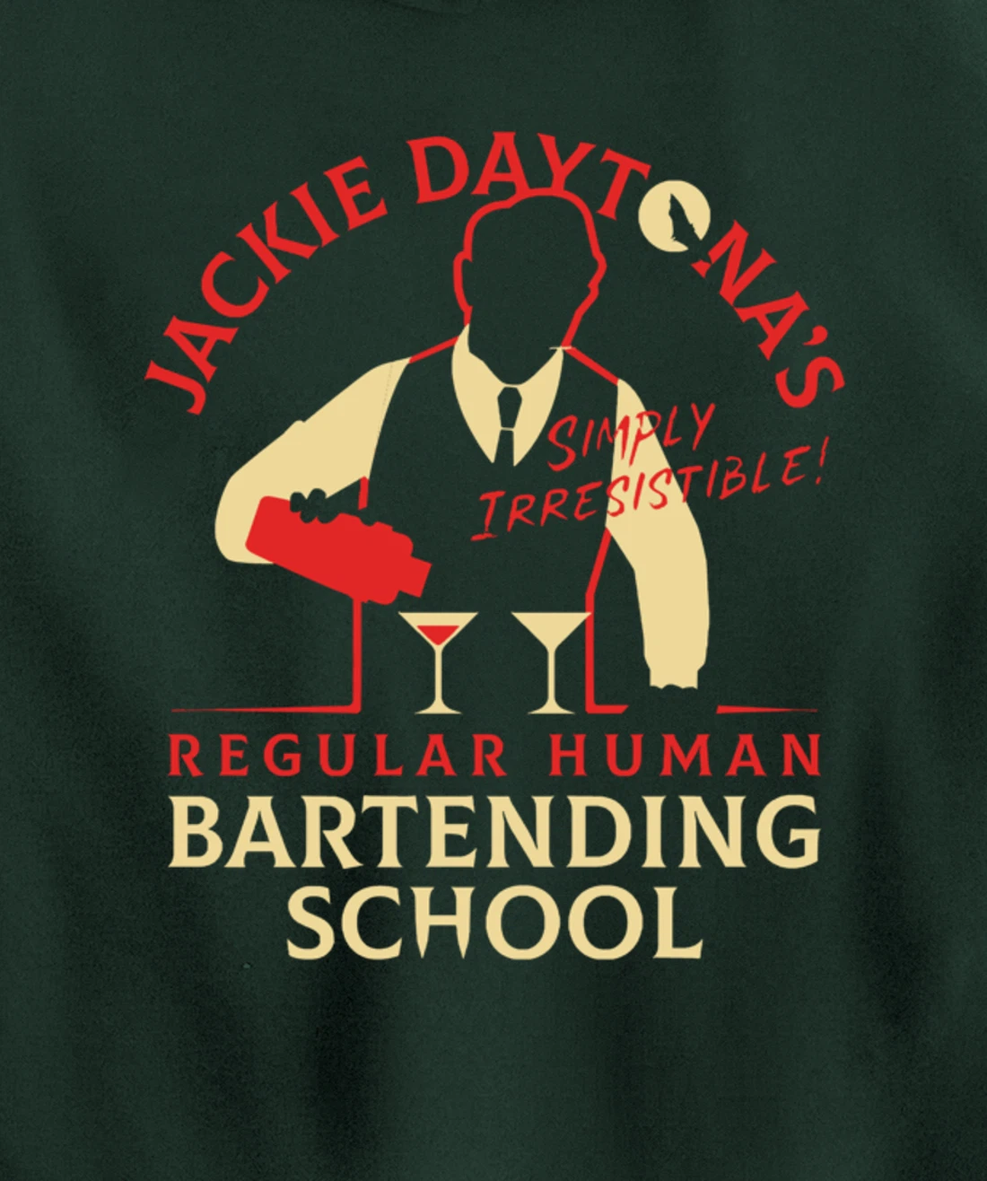 Regular Human Bartending School Funny Gift For Bartender Pullover Hoodie