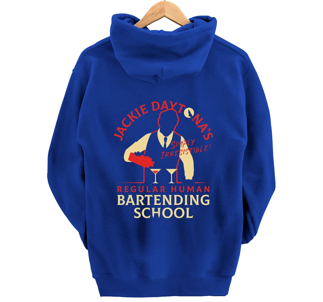 Regular Human Bartending School Funny Gift For Bartender Pullover Hoodie