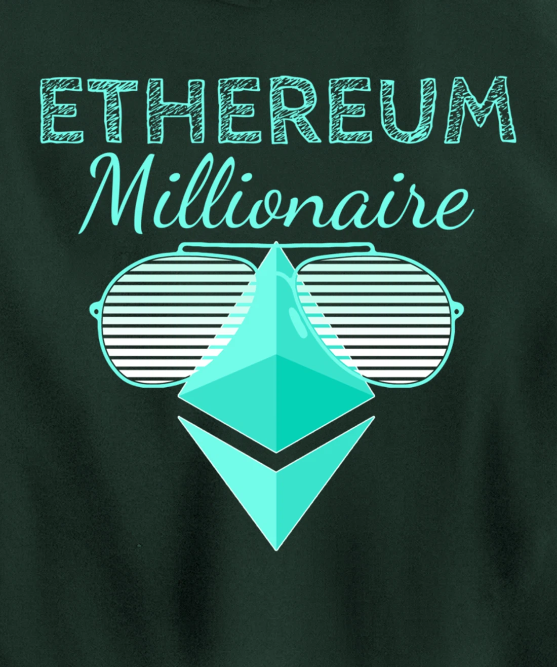 Ethereum Shirt Crypto Shirt Crypto Millionaire ETH Ethereum Pullover Hoodie