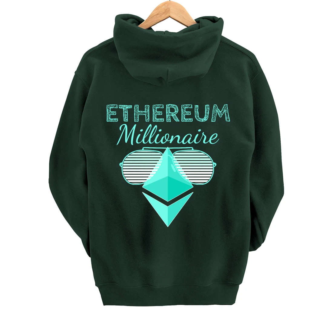 Ethereum Shirt Crypto Shirt Crypto Millionaire ETH Ethereum Pullover Hoodie