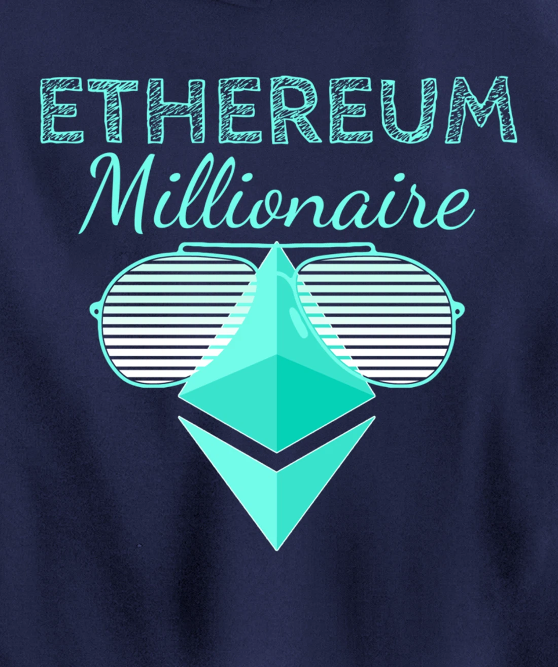Ethereum Shirt Crypto Shirt Crypto Millionaire ETH Ethereum Pullover Hoodie
