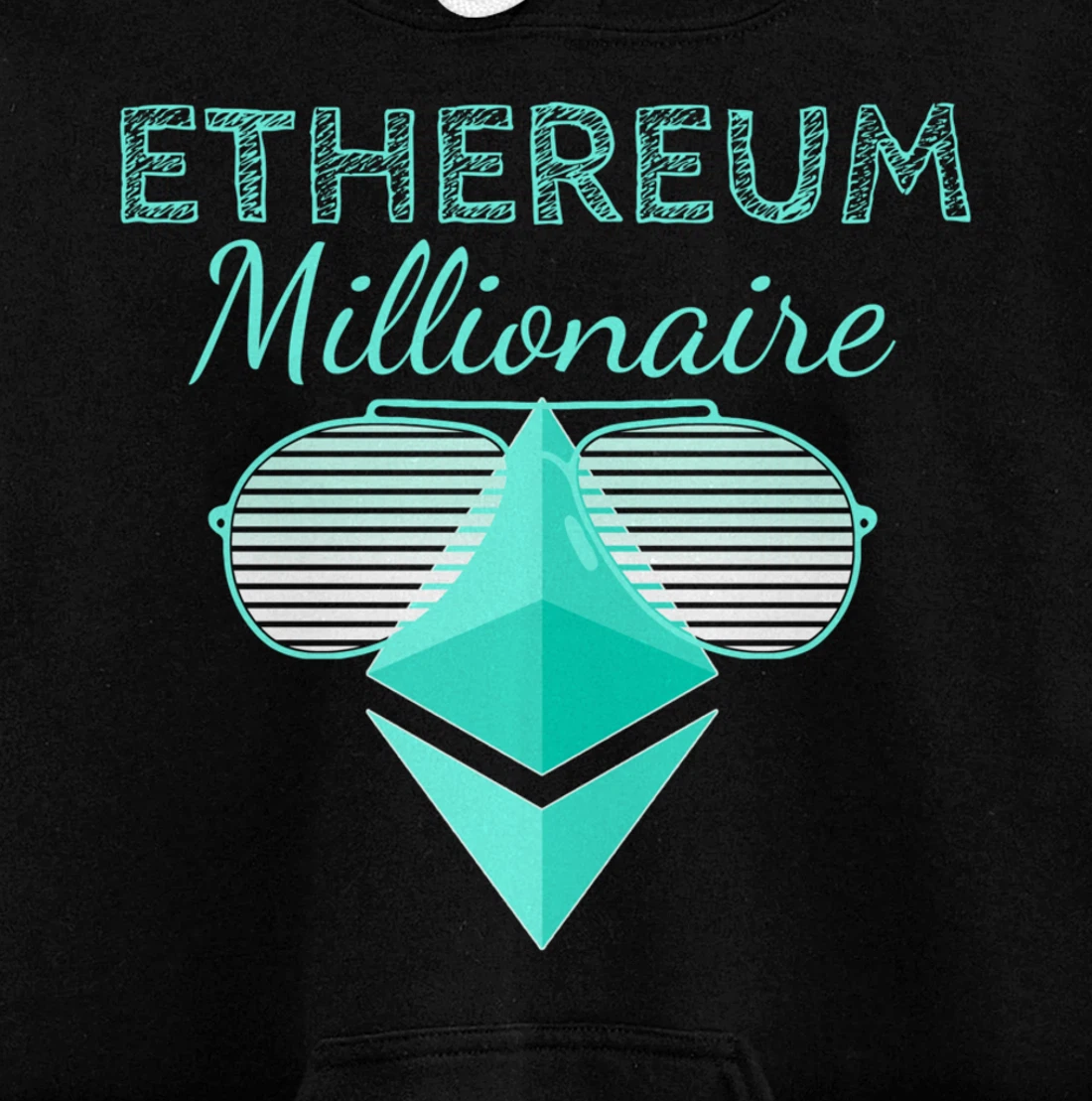 Ethereum Shirt Crypto Shirt Crypto Millionaire ETH Ethereum Pullover Hoodie