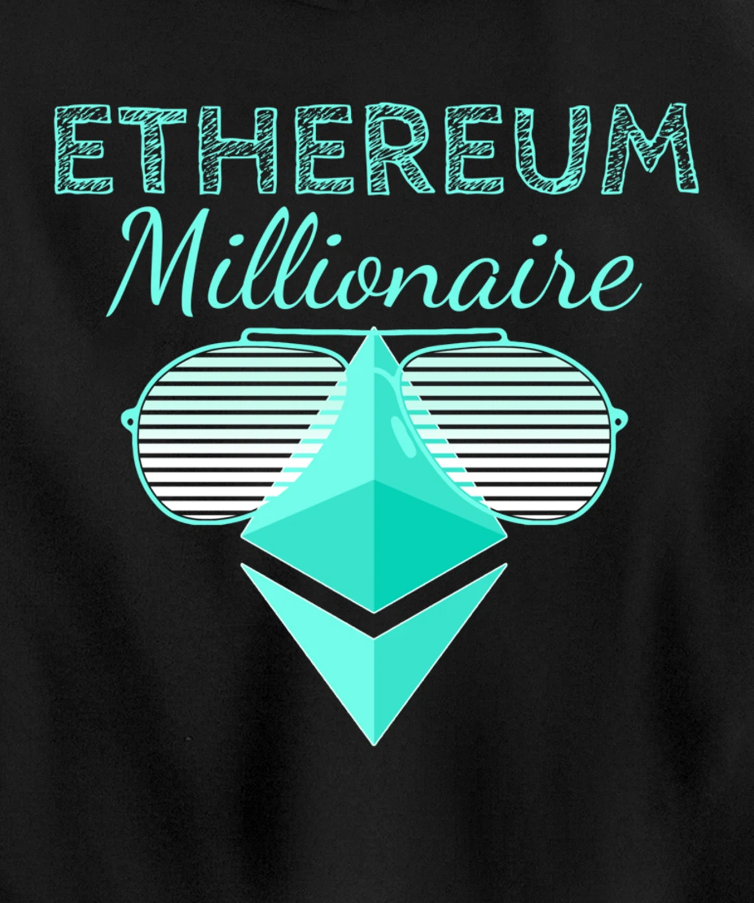 Ethereum Shirt Crypto Shirt Crypto Millionaire ETH Ethereum Pullover Hoodie