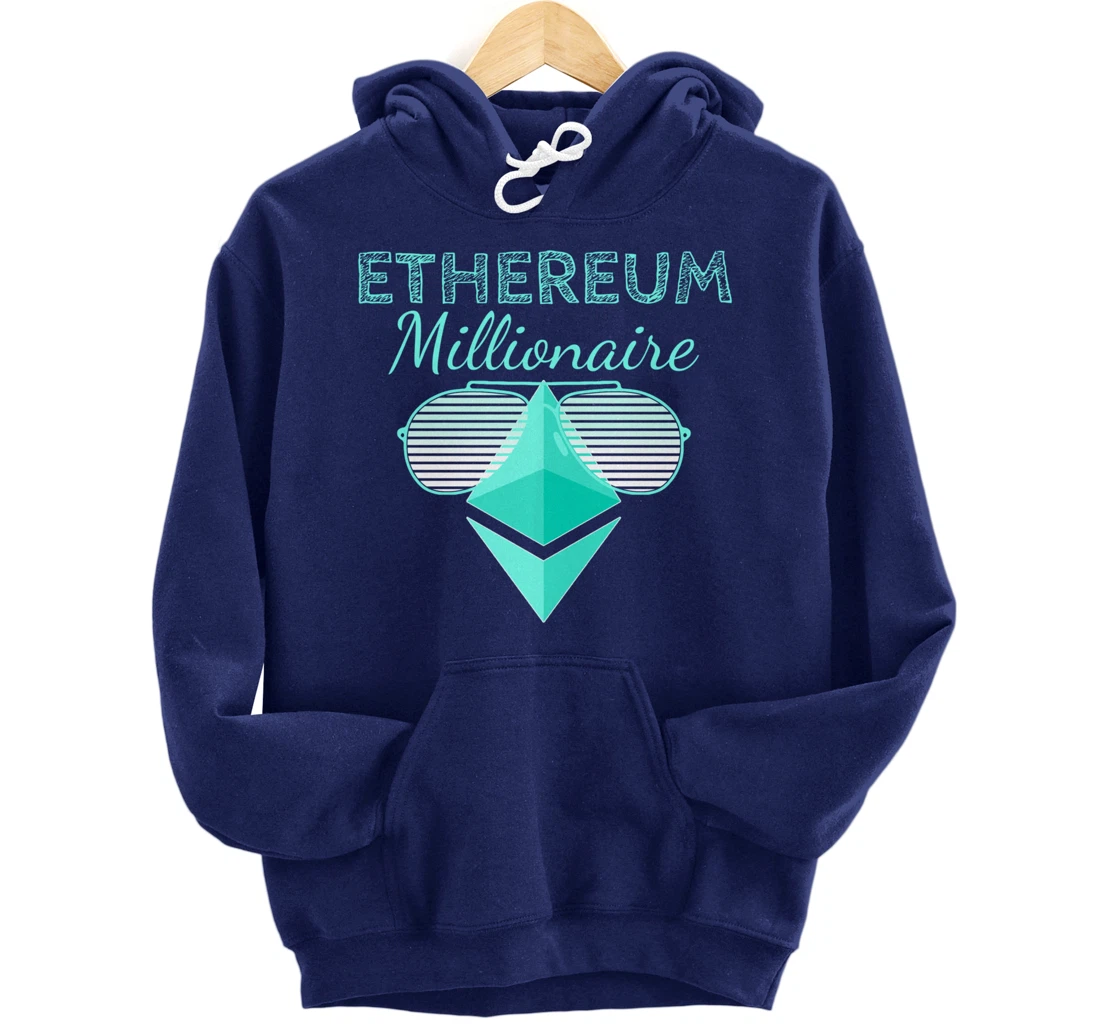 Ethereum Shirt Crypto Shirt Crypto Millionaire ETH Ethereum Pullover Hoodie