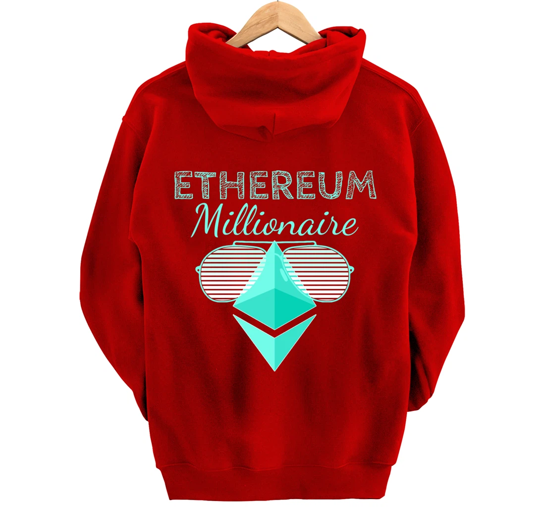Ethereum Shirt Crypto Shirt Crypto Millionaire ETH Ethereum Pullover Hoodie