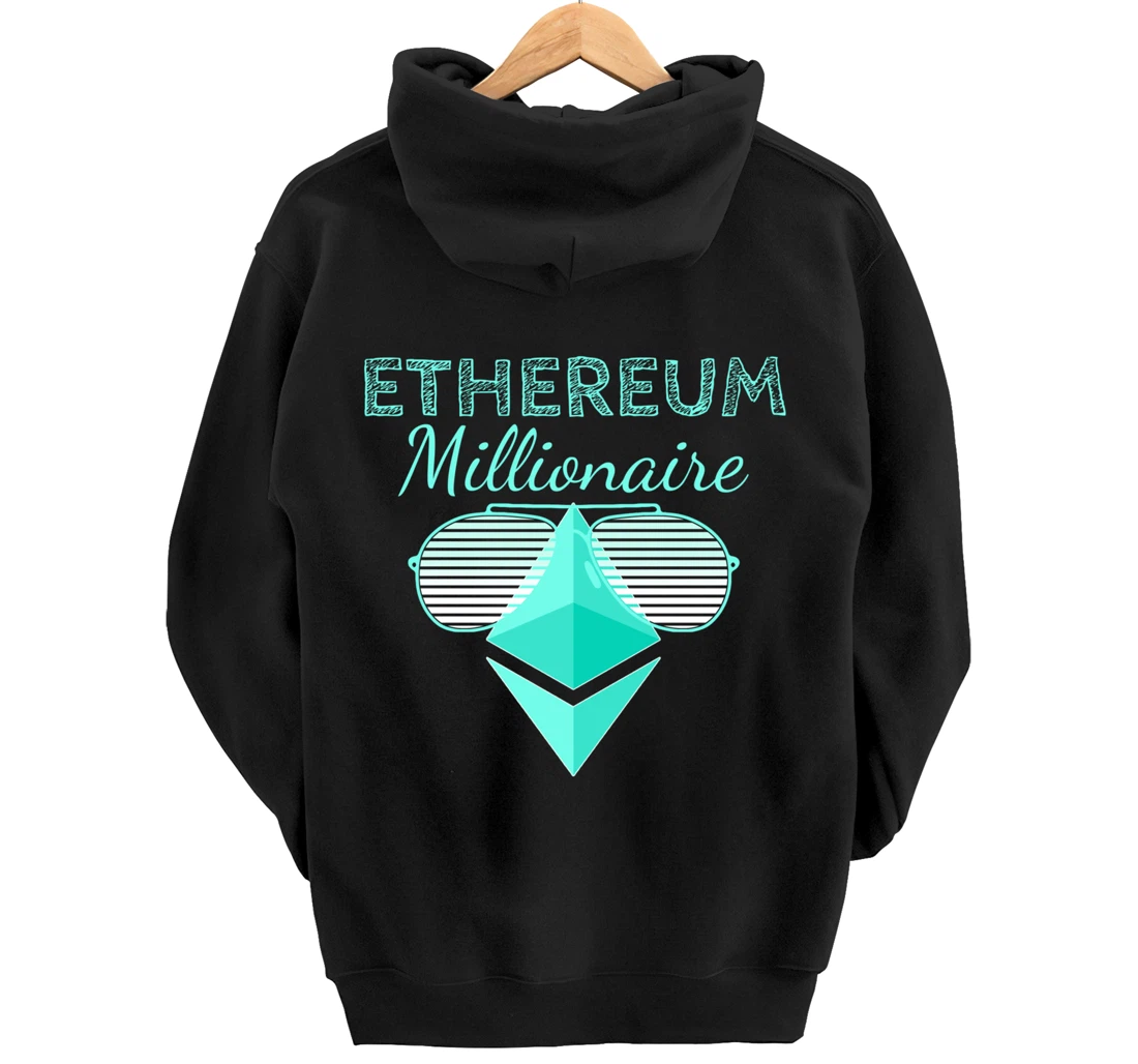 Ethereum Shirt Crypto Shirt Crypto Millionaire ETH Ethereum Pullover Hoodie