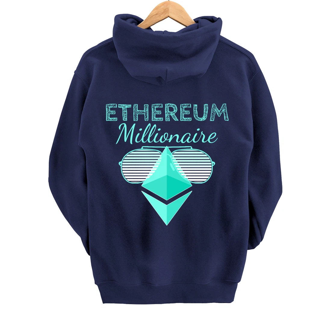 Ethereum Shirt Crypto Shirt Crypto Millionaire ETH Ethereum Pullover Hoodie